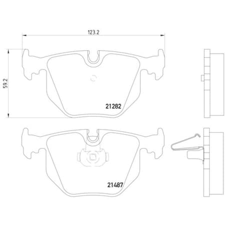 Pagid Brakes Disc Brake Pad, 355008091 355008091